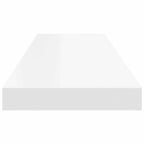 Scaffale a Parete Bianco 80x23,5x3,8 cm in MDF