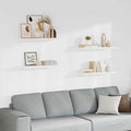 Scaffali a Parete 4 pz Bianchi 80x23,5x3,8 cm in MDF