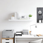Scaffale a Parete Bianco 90x23,5x3,8 cm in MDF