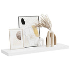 Scaffale a Parete Bianco 90x23,5x3,8 cm in MDF