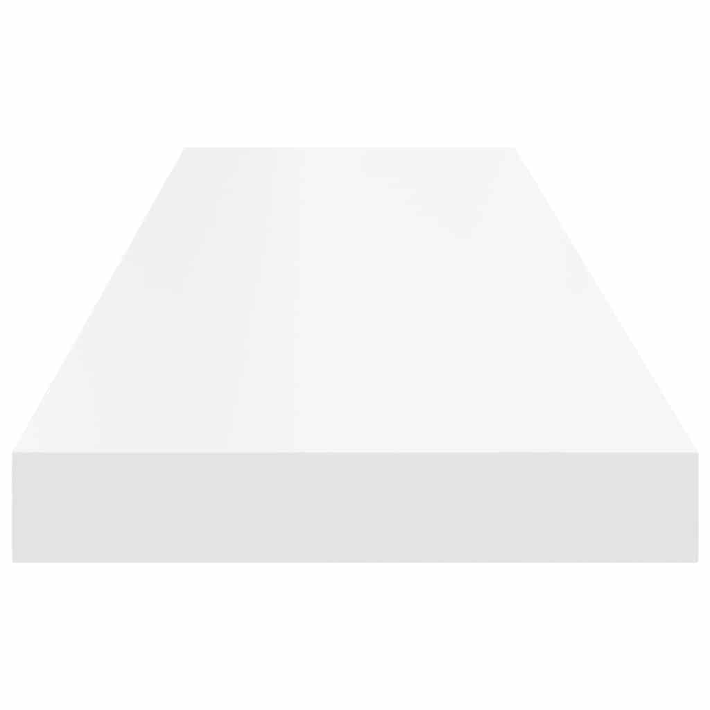 Scaffale a Parete Bianco 90x23,5x3,8 cm in MDF