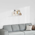 Scaffale a Parete Bianco 90x23,5x3,8 cm in MDF