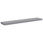 Scaffale a Parete Grigio 120x23,5x3,8 cm in MDF