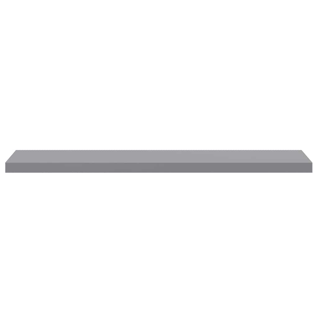 Scaffale a Parete Grigio 120x23,5x3,8 cm in MDF