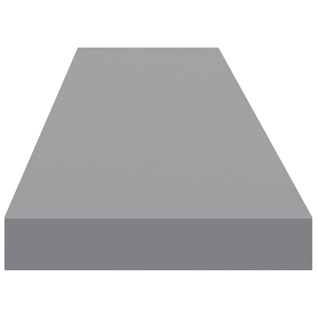 Scaffale a Parete Grigio 120x23,5x3,8 cm in MDF