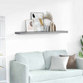 Scaffale a Parete Grigio 120x23,5x3,8 cm in MDF