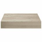 Scaffali a Parete 2 pz Rovere 23x23,5x3,8 cm in MDF