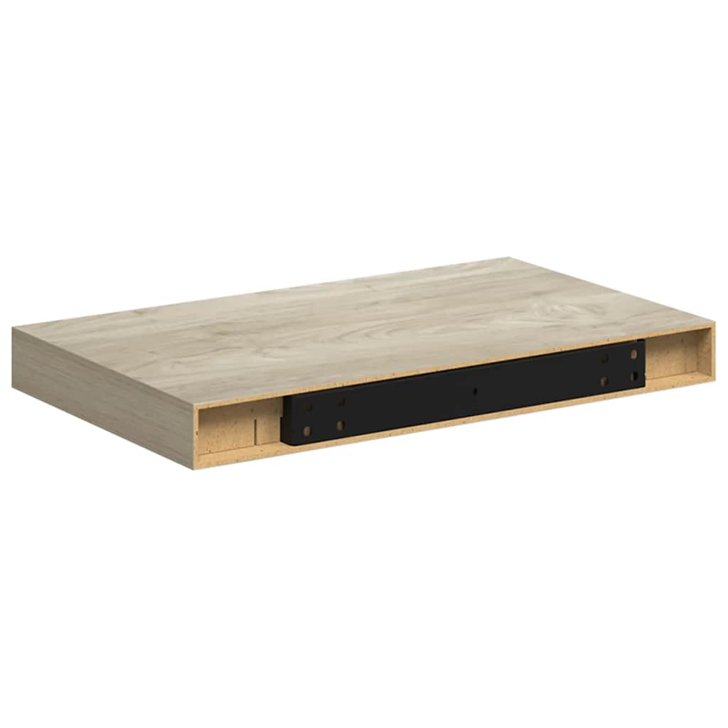 Scaffali a Parete 4 pz Rovere 40x23x3,8 cm in MDF