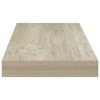 Scaffali a Parete 2 pz Rovere 60x23,5x3,8 cm in MDF
