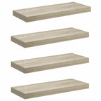 Scaffali a Parete 4 pz Rovere 60x23,5x3,8 cm in MDF
