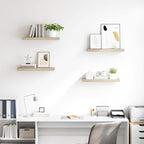 Scaffali a Parete 4 pz Rovere 60x23,5x3,8 cm in MDF