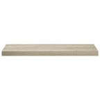 Scaffali a Parete 2 pz Rovere 80x23,5x3,8 cm in MDF