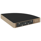 Scaffale Angolare a Parete Nero 25x25x3,8 cm in MDF