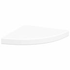 Mensola angolare sospesa bianca 35x35x3,8 cm MDF