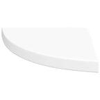 Mensola angolare sospesa bianca 35x35x3,8 cm MDF