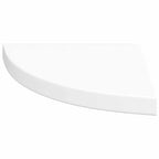 Mensole Angolari Sospese 2 pz Bianche 35x35x3,8 cm MDF