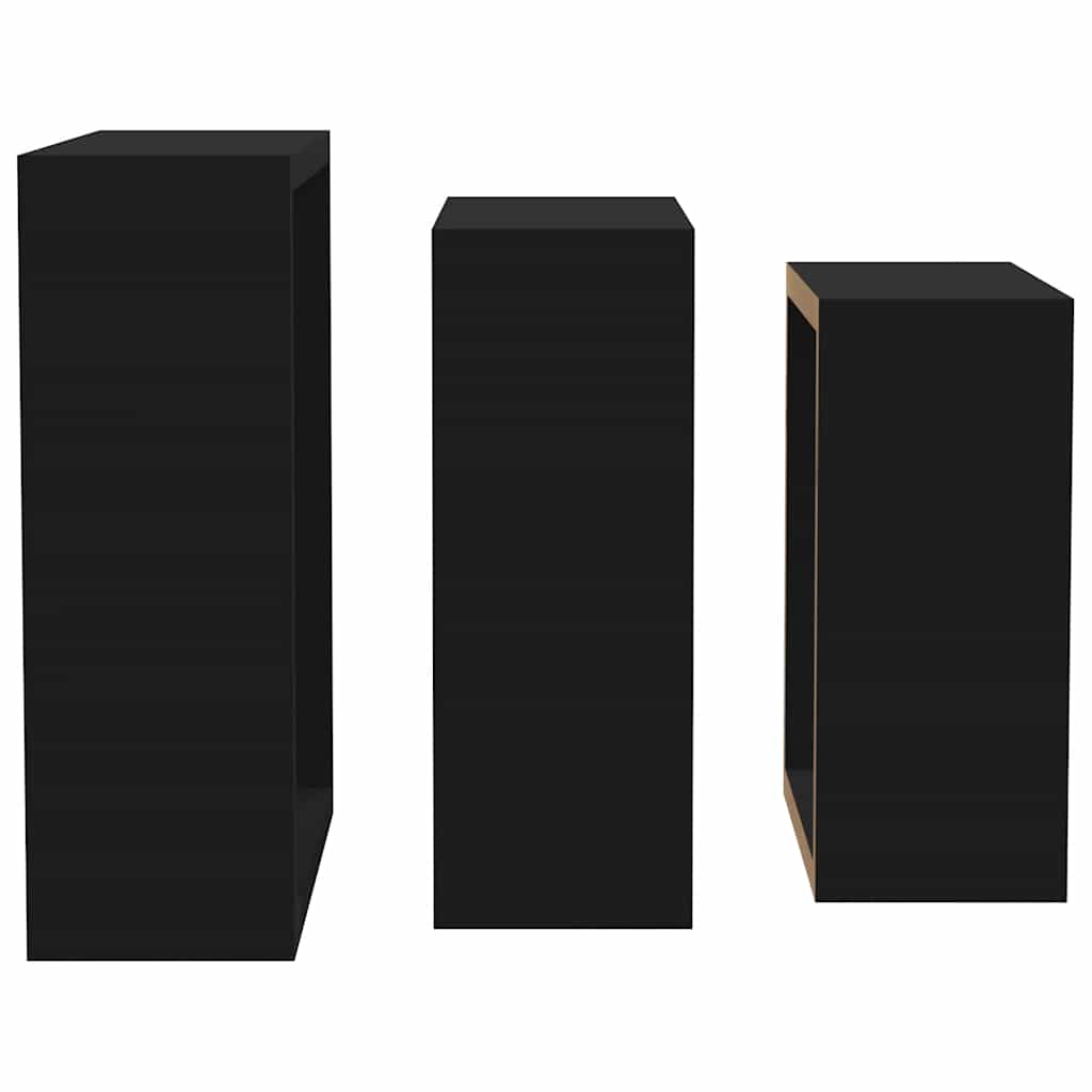 Mensole a Cubo da Parete 3 pz Bianche in MDF