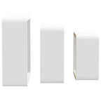 Mensole a Cubo da Parete 3 pz Bianche in MDF