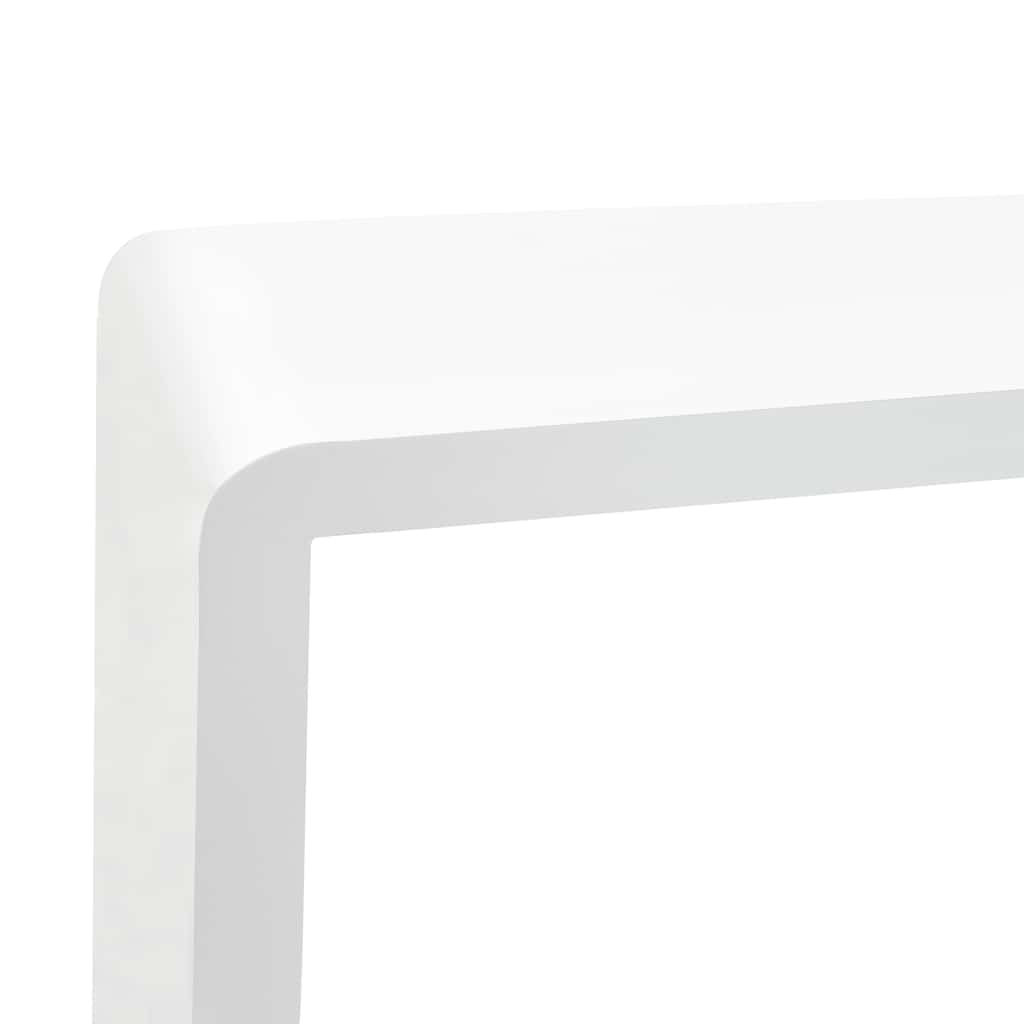 Mensole a Cubo da Parete 3 pz Bianche in MDF