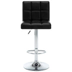 Sgabelli da Bar 2 pz Neri in Similpelle