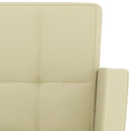 Sgabelli da Bar 2 pz Crema in Similpelle