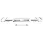 Kit di Fissaggio Vela Parasole 6 pz in Acciaio Inossidabile