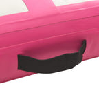 Tappetino Ginnastica Gonfiabile con Pompa 60x100x10 cm PVC Rosa