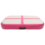 Tappetino Ginnastica Gonfiabile con Pompa 60x100x15 cm PVC Rosa