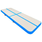 Tappetino Ginnastica Gonfiabile con Pompa 300x100x20cm PVC Blu