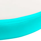 Tappetino Ginnastica Gonfiabile e Pompa 100x100x15cm PVC Verde