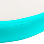 Tappetino Ginnastica Gonfiabile e Pompa 100x100x20 cm PVC Verde