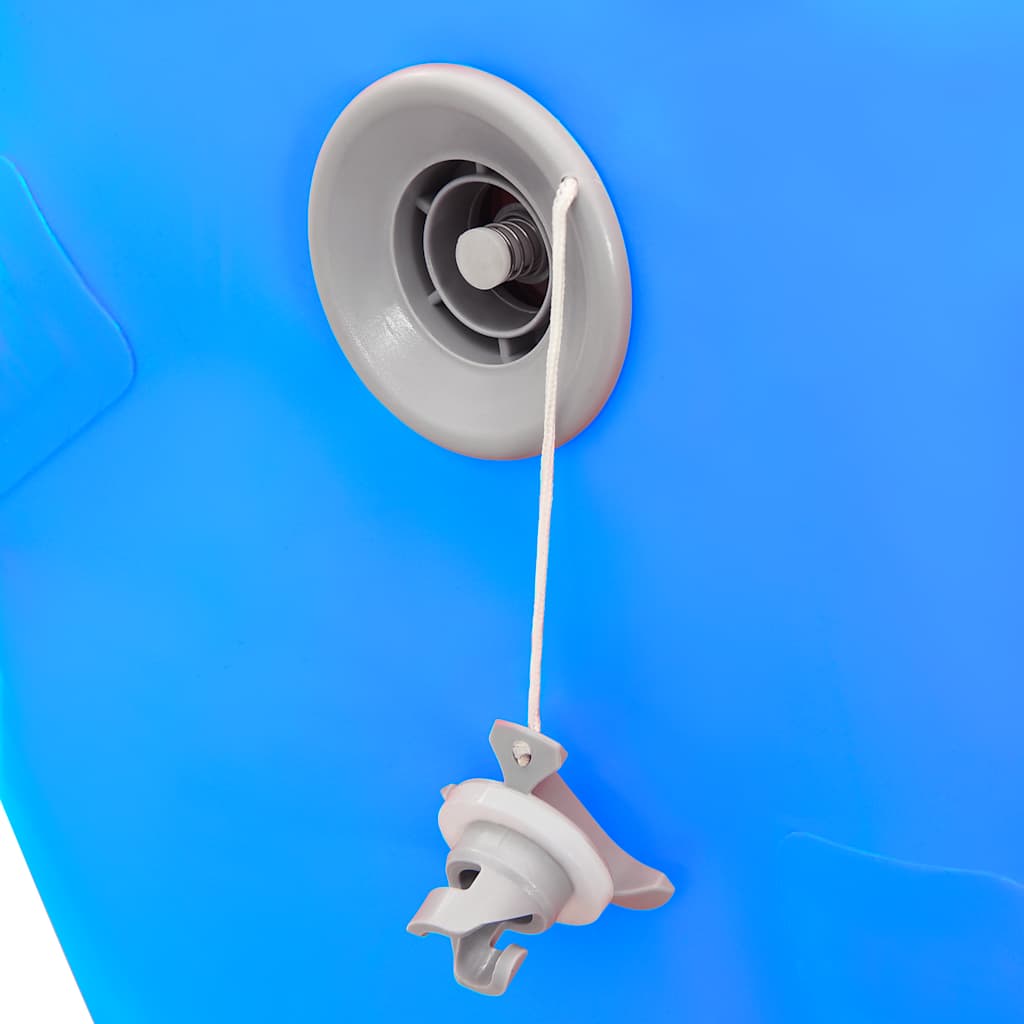 Rullo da Ginnastica Gonfiabile con Pompa 100x60 cm in PVC Blu