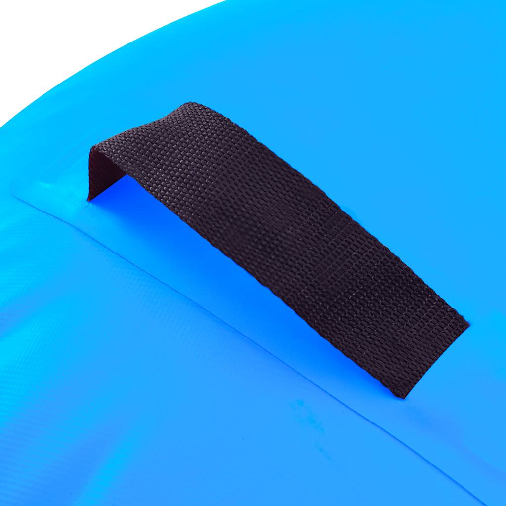 Rotolo da Ginnastica Gonfiabile con Pompa 120x90 cm in PVC Blu