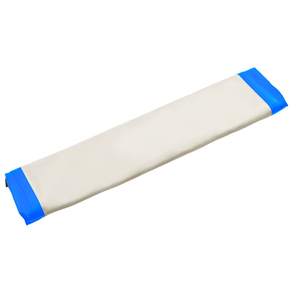 Tappeto Galleggiante Gonfiabile Blu e Bianco 200x150x15 cm