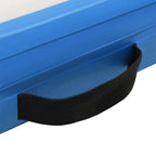 Tappeto Galleggiante Gonfiabile Blu e Bianco 200x150x15 cm