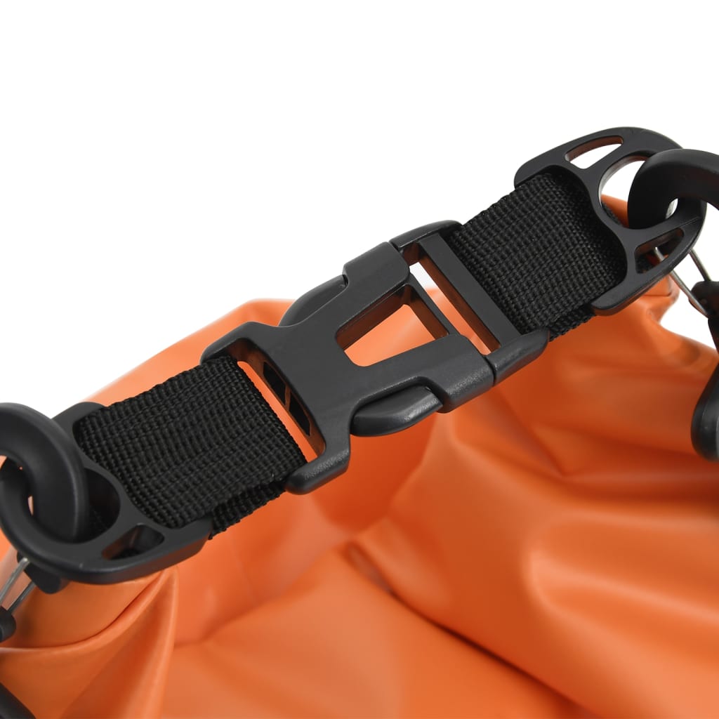 Borsa Impermeabile con Cerniera Arancione 30 L in PVC