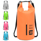 Borsa Impermeabile con Cerniera Arancione 30 L in PVC