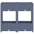 Fioriera Rialzata 80x40x71 cm in Polipropilene