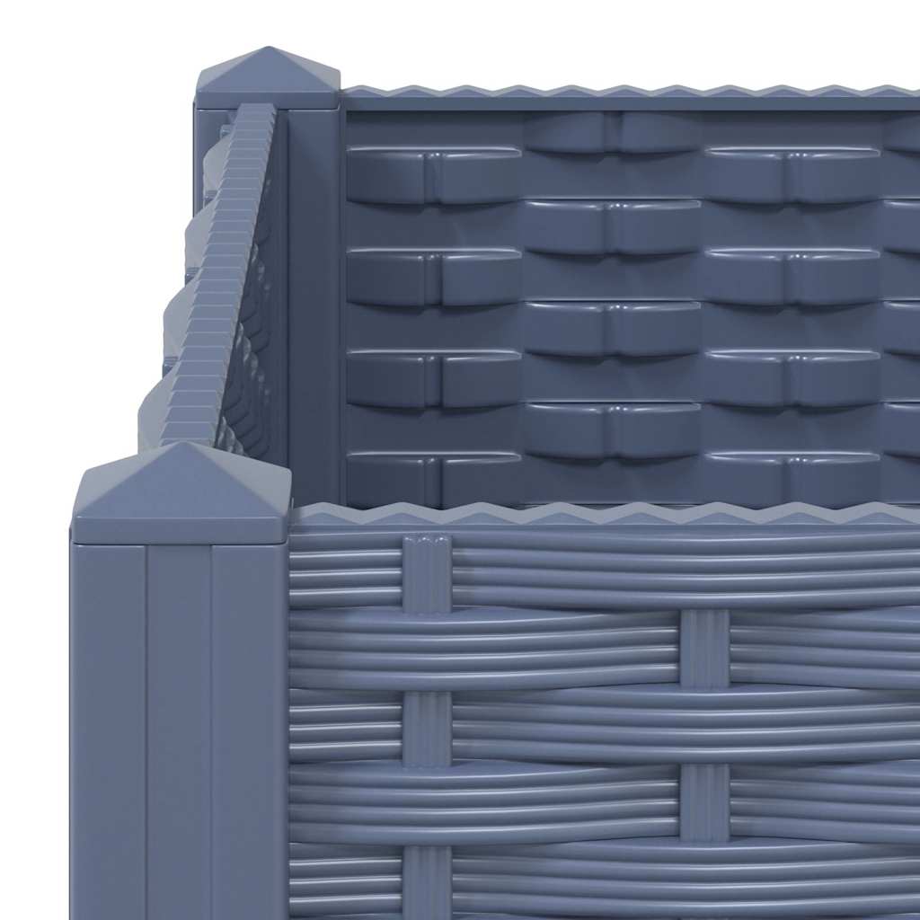 Fioriera Rialzata 80x40x71 cm in Polipropilene
