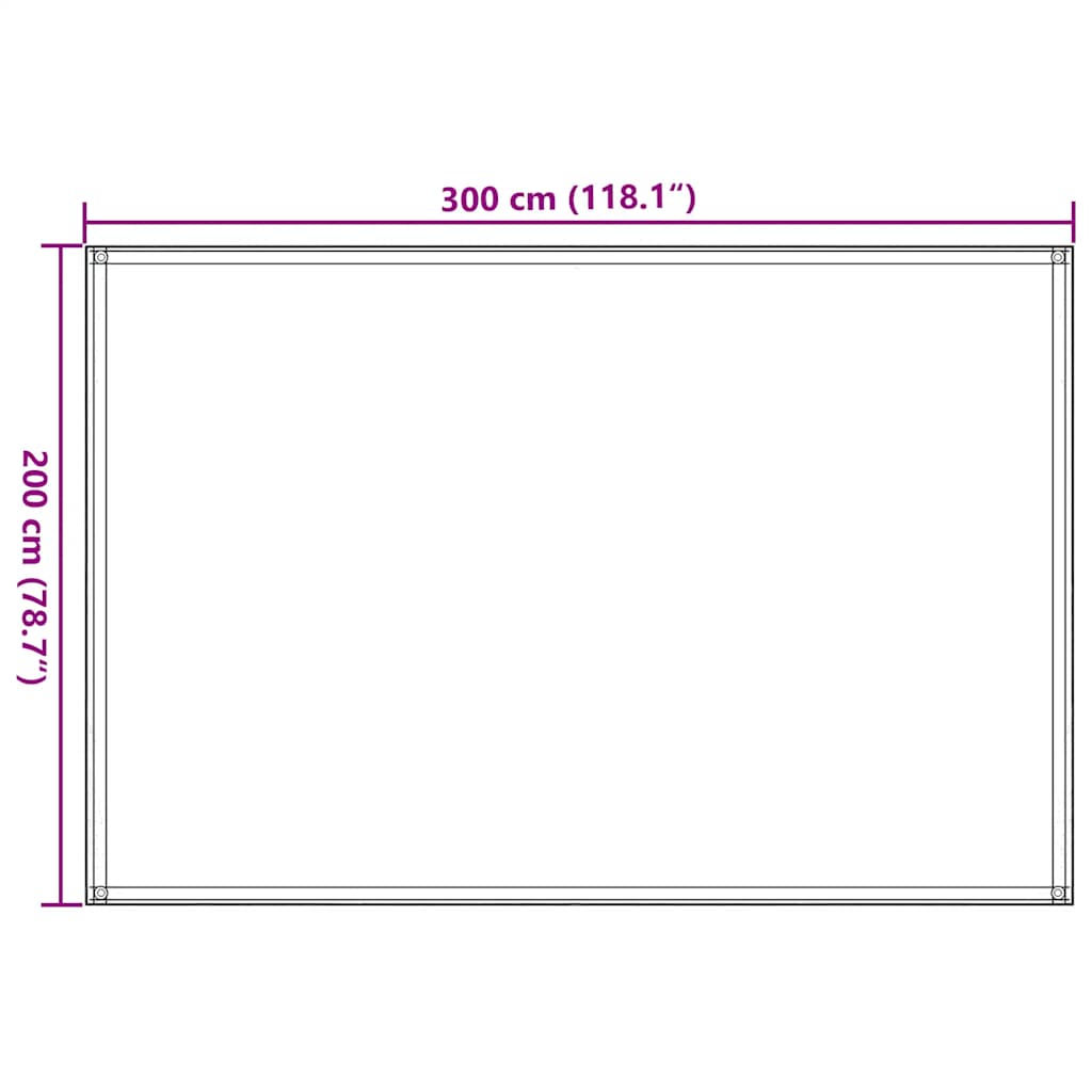 Tappeto da Tenda 200x300 cm Antracite