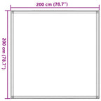 Tappeto da Tenda 200x200 cm Verde Scuro