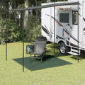Tappeto da Tenda 200x200 cm Verde Scuro