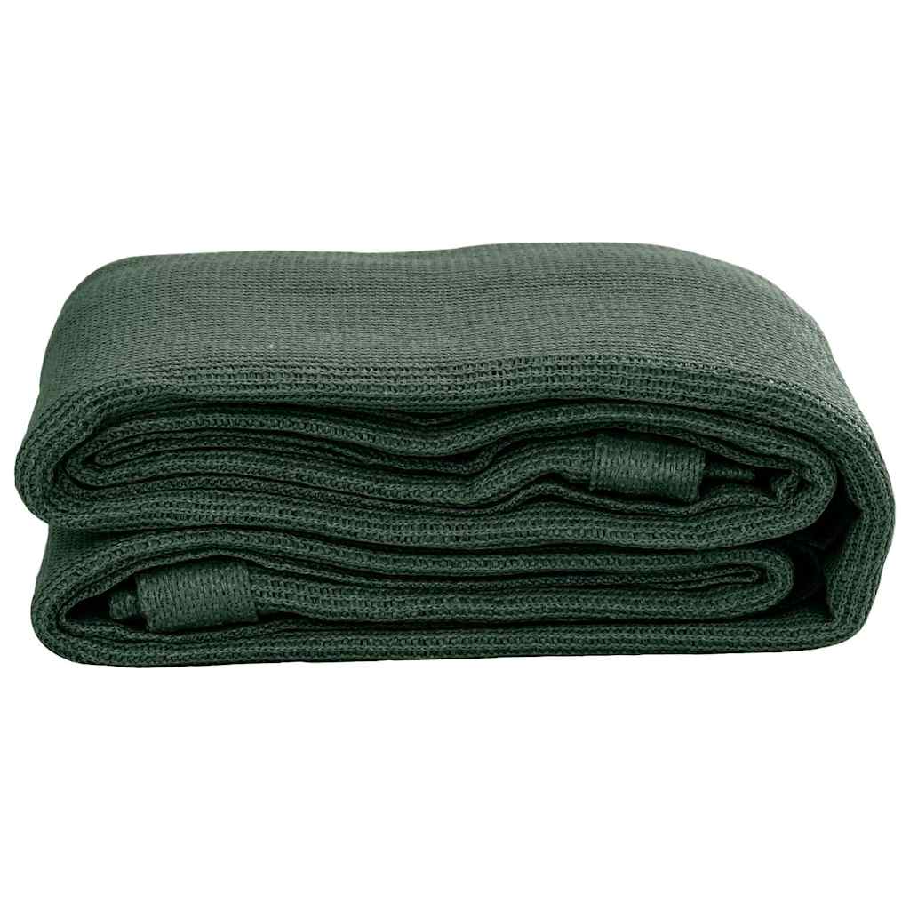 Tappeto da Tenda 250x550 cm Verde Scuro in HDPE