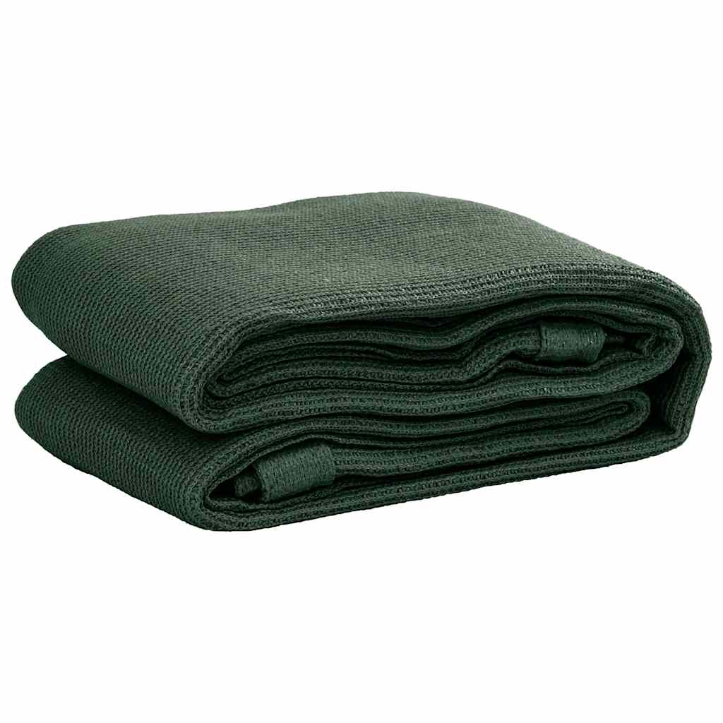 Tappeto da Tenda 400x500 cm Verde Scuro in HDPE