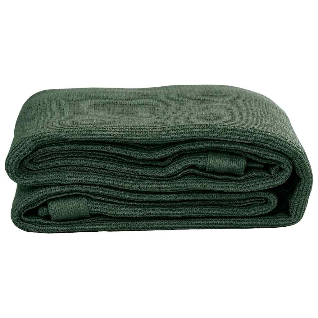 Tappeto da Tenda 400x500 cm Verde Scuro in HDPE