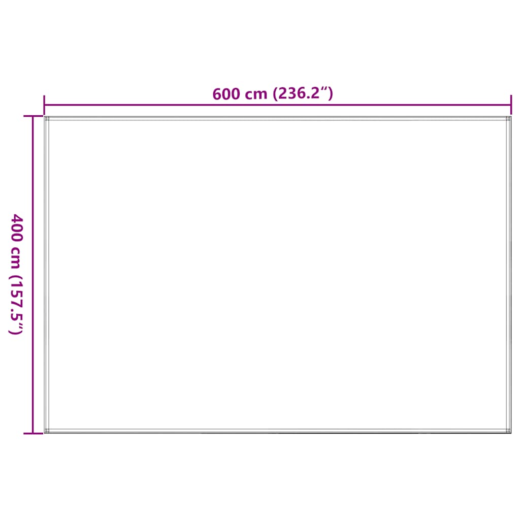 Tappeto da Tenda 400x600 cm Verde Scuro