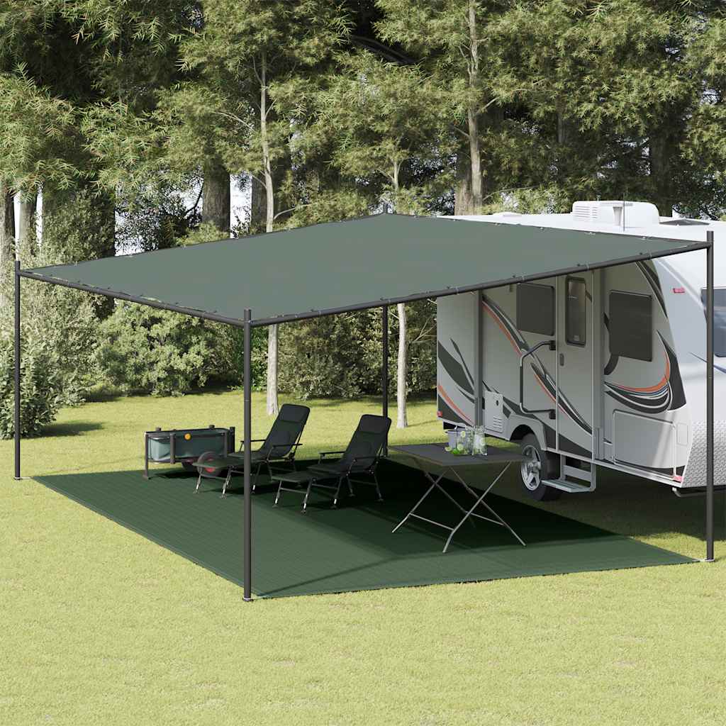 Tappeto da Tenda 400x600 cm Verde Scuro