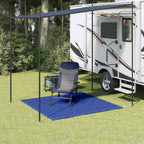 Tappeto da Tenda 200x200 cm Blu in HDPE