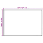 Tappeto da Tenda 250x200 cm Blu in HDPE
