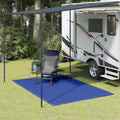 Tappeto da Tenda 250x200 cm Blu in HDPE